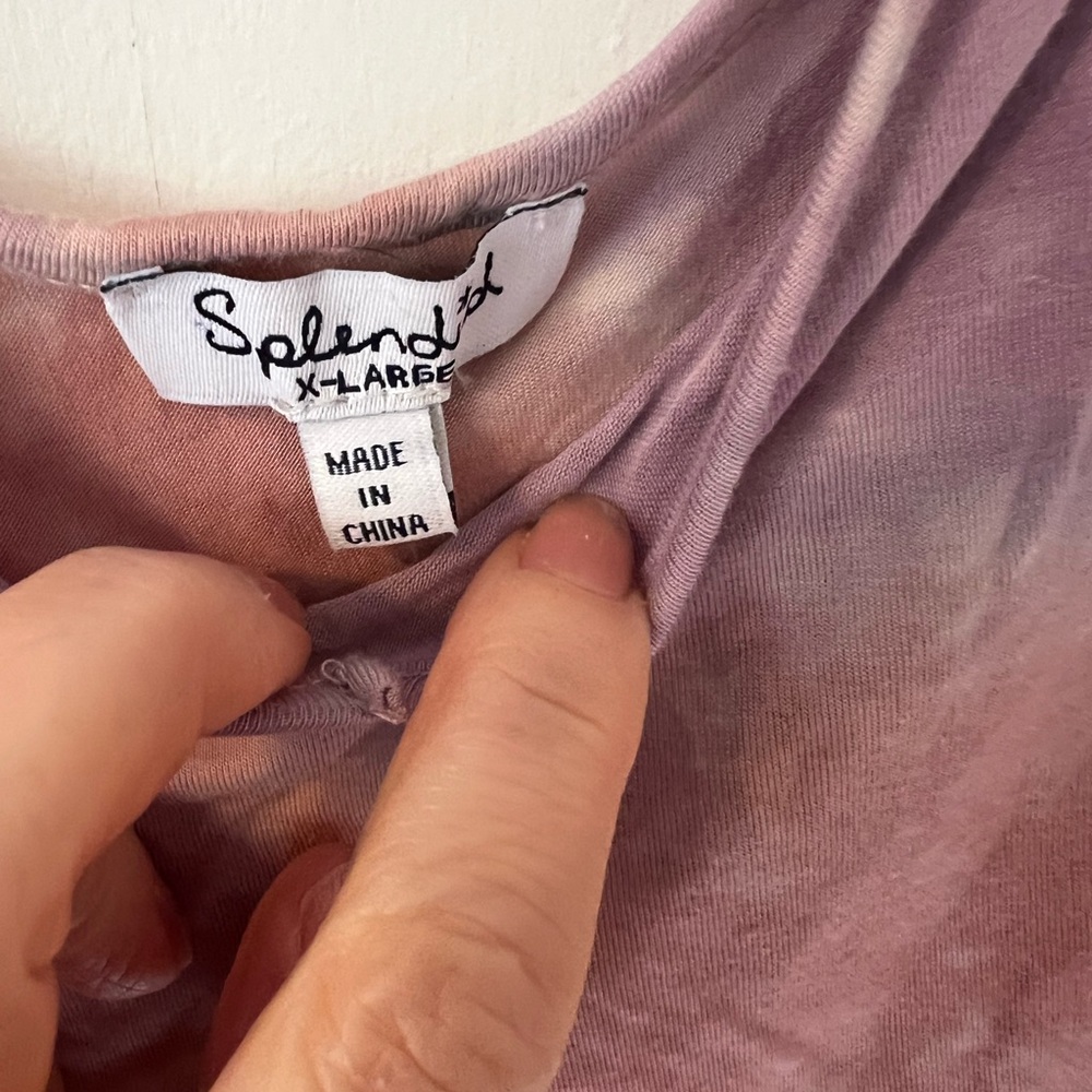 Splendid Purple Tie-die Tank Top - Picture 2 of 7